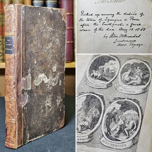 1714 Account Of the Heathen Gods and Heroes FOUND IN DEBRIS PERU EARTHQUAKE 1868 - Imagen 1 de 21