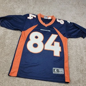 Vintage Starter Denver Broncos NFL Football Jersey #84 Orange Blue S/M - Picture 1 of 5