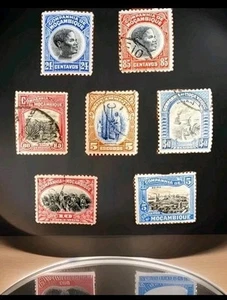 Briefmarken Mosambik Firmenporto 1925-31 Afrika alt Lot Sammlung gebraucht - Bild 1 von 10