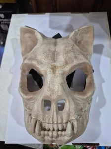 Plastic Skull Cat Mask - Picture 1 of 3