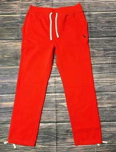 Men's Polo Ralph Lauren Fleece Logo Jogger Sweatpants Red Talla Medium - Picture 1 of 10