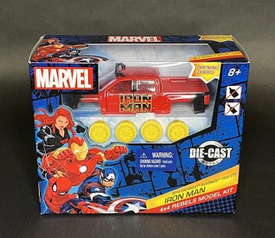 Marvel IRON MAN 2014 Chevrolet Silverado 4x4 Rebels Model Kit Die-Cast Metal - Image 1 of 4