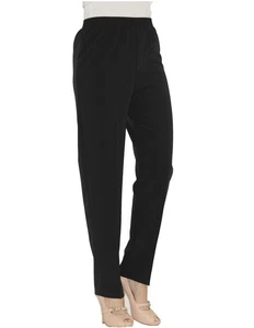 Pantalón de Traje Deslizamiento Pliegues Pretina Elástica Negocios Tela Tener - Picture 1 of 12