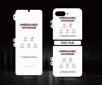 Soft Screen Protector Matte HD Hydrogel Film fr Motorola Moto Razr 40 Ultra 2023 - Image 1 of 4