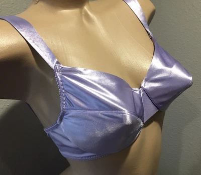 Vtg 90's Victoria's Secret Second Skin Satin 2 Bra 34C - Image 1 of 4