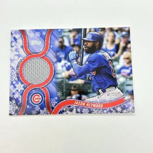 Jason Heyward Game Used Jersey Relic Card 2018 Topps Walmart Holiday Mega #R-JHE - Picture 1 of 10