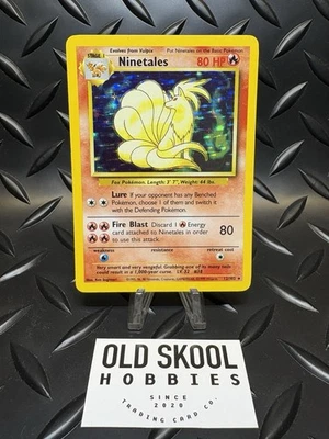 1999 Pokemon WOTC Base Set ~ Ninetales 12/102 Holo Rare ~ NM/NM+ - Image 1 of 3