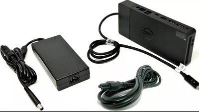 Genuine  DELL THUNDERBOLT USB-C Pro Docking Station WD19TBS  HDMI DP *w/180W PSU - image 1 of 4