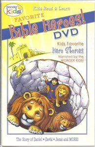 WONDER KIDS FAVORITE BIBLE HEROES STORIES OF DANIEL DAVID JESUS and MORE DVD - Imagen 1 de 1