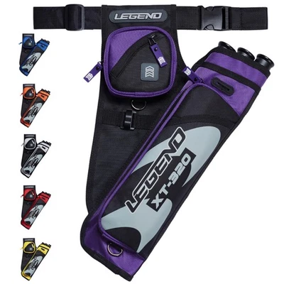 Legend XT320 Archery Quivers - Right Handed Nylon Hip Quivers with 3 Arrow Tu... - Image 1 of 4