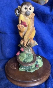 WILLITTS DESIGN WWF STATUE EICHHÖRNCHEN AFFE RESIN FIGUR 1992 - Bild 1 von 12