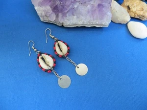 Massai Perlen KUHRIE OHRRINGE TANSANIA Ostafrikanischer Ethno Schmuck MASAI NEU AA - Bild 1 von 11