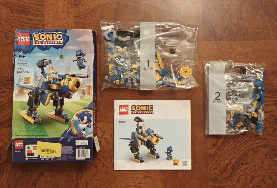 LEGO 77002 Sonic the Hedgehog Cyclone vs. Metal Sonic sin minifiguras  Foto 1 de 1