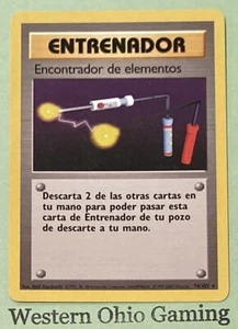 Pokemon TCG Encontrador de elementos #74 SPANISH Item Finder Base Set Trainer - Picture 1 of 2