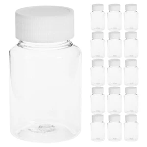 22 Pcs Bottled Travel Bottles for Cosmetic Powder Container Clear with Lids - Picture 1 of 12