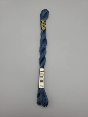DMC Perle Cotton Skein Size 5 27.3yd 930 Needlepoint Embroidery, Crewel - Image 1 of 4