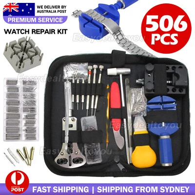 506pcs Watch Repair Tool Kit Back Case Opener Remover Spring Pin Bars Watchmaker - image 1 of 4