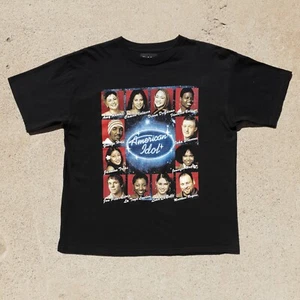 Vintage 2004 American Idol Shirt Mens Large Black Music Band Season 3 Tee - Picture 1 of 6