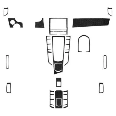 Kit completo de cubierta interior de fibra de carbono de 20 piezas para Porsche Panamera 2010-2016 Foto 1 de 4