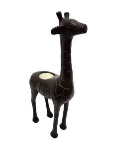 Candelabro vintage de metal jirafa tealight de 13" de alto - Imagen 1 de 7