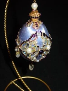 Vtg Zimonick ~ Easter Swarovski ~ Christmas Ornament ~ FAIR LADY ~ #97E ~ 1982 - Picture 1 of 9