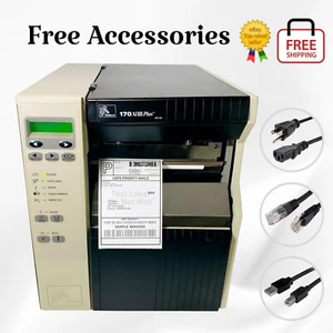 TESTED Zebra 170XiIII Plus Wide 6" Thermal Transfer Label Printer LAN USB Serial - Picture 1 of 13