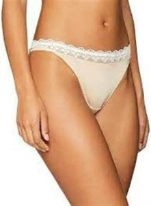 New Heidi Klum Beige Scallop Thong XL H37-1167B #86804 - Picture 1 of 2