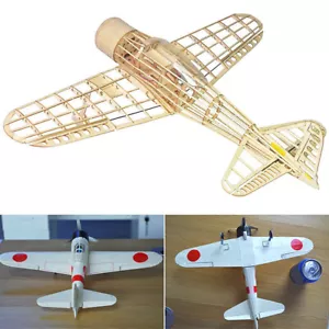 Mitsubishi A6M2 Zero 400mm Spannweite Balsaholz Modellflugzeug Tony Ray's - Bild 1 von 8