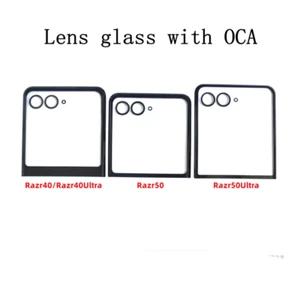 New Front Screen Glass Panel Lens with OCA Parts For Motorola Razr 40 50 Ultra - Picture 1 of 4