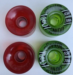 Sector 9 Nineball Skateboard Longboard Rollen 65MM 78a grün Lot 2 +2 Oj3 R - Bild 1 von 7