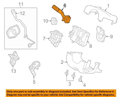 Columna de dirección Ford OEM 15-19 Police Interceptor sedán FG1Z13K359AB Foto 1 de 2