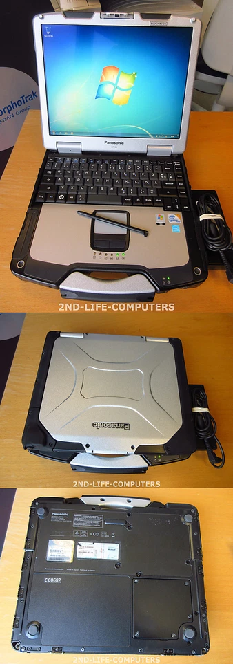 PANASONIC CF-30 MK3 13,3" Rugged Win7 Touchscreen Toughbook C2D 1,6Ghz 4GB 160GB - Immagine 1 di 1
