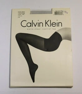 Vintage 1994 NEW Calvin Klein Matte Sheer Control Top Tights 15den Ice size A - Picture 1 of 4