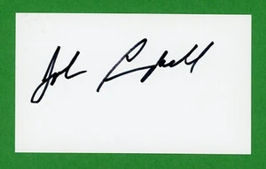 John Campbell Geschirr Pferderennen Hall of Fame signiert 3x5 Karteikarte E22778 - Bild 1 von 1