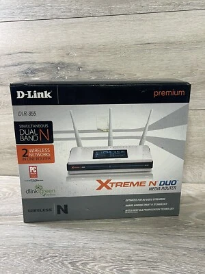 D-Link DIR-855 Xtreme N Duo Media Router - 300Mbps, 802.11n (Draft N) 4 Port Gig - Image 1 of 4