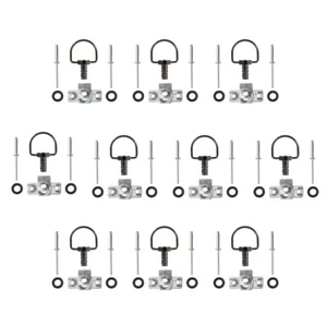 10Set Motorcycle Race Fairing Fastener Quick Release D-ring 1/4 Turn Bolts 14MM - Picture 1 of 4
