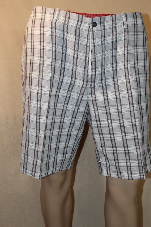 Pantalones cortos de golf Perry Ellis verdes a cuadros para hombre talla 40 100 % algodón 36 Indonesia  Foto 1 de 4