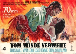 Vom Winde verweht ORIGINAL A0 Kinoplakat Clark Gable / Vivien Leigh / L. Howard - Bild 1 von 1