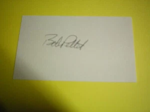 BOB PETTIT signed handsigniert 3x5 Karteikarte Basketball H.O.F - Bild 1 von 1