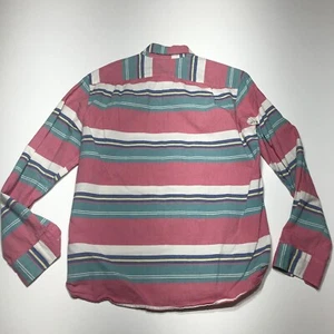 LOGG by H&M Button Down Shirt Mens Size Medium Multicolor Striped Casual Travel - Picture 1 of 12