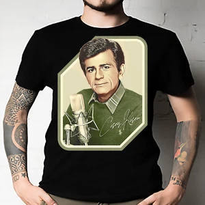 Casey Kasem Radio DJ Top 40 Legend Classic T-Shirt Classic Unisex All Size - Picture 1 of 20