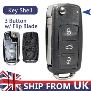 For Skoda Fabia Roomster Superb Yeti Seat Altea Leon Mii 3B Remote Key Fob Case - Picture 1 of 9