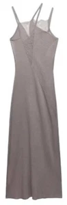 NWT Zara Combination Knit Slip Dress Dusty Mauve Ribbed Midi M NWT - Picture 1 of 10