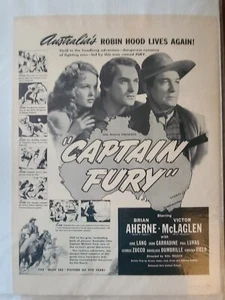 1939 Magazine Movie Ad  "Captain Fury" - Picture 1 of 2