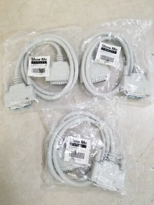 Lot of 3 - Show Me Cables DB25 M to F Serial Parallel Extension Cable 3 Feet - Picture 1 of 4