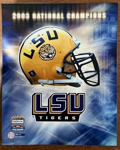2003 NATIONAL CHAMPIONS LSU TIGERS 8x10 UNSIGNIERTE FOTODATEI FUSSBALL LIZENZIERT - Bild 1 von 1