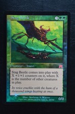 Magic The Gathering MTG STAG BEETLE FOIL Onslaught LP Lightly Played