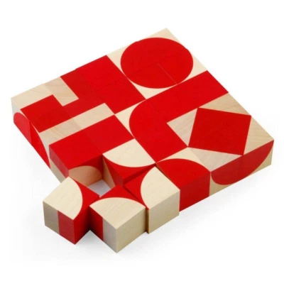 Naef Ornabo cubes blocks game toy puzzle wooden montessori Hubert Zimmermann - Image 1 of 4