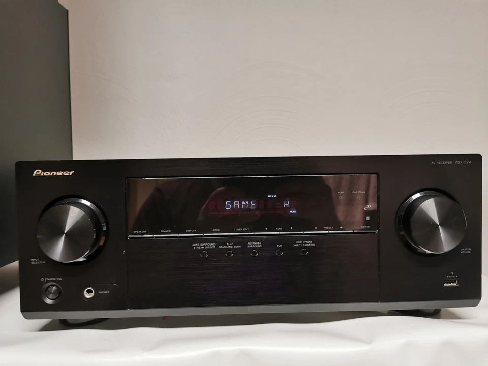 Pioneer VSX-324-K-P 5.1 Kanal AV Receiver Hifi Verstärker mit HDMI USB TOP - Bild 1 von 1