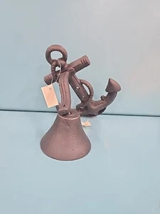 Campana de anclaje de hierro fundido, decoración náutica, nueva - Imagen 1 de 7
